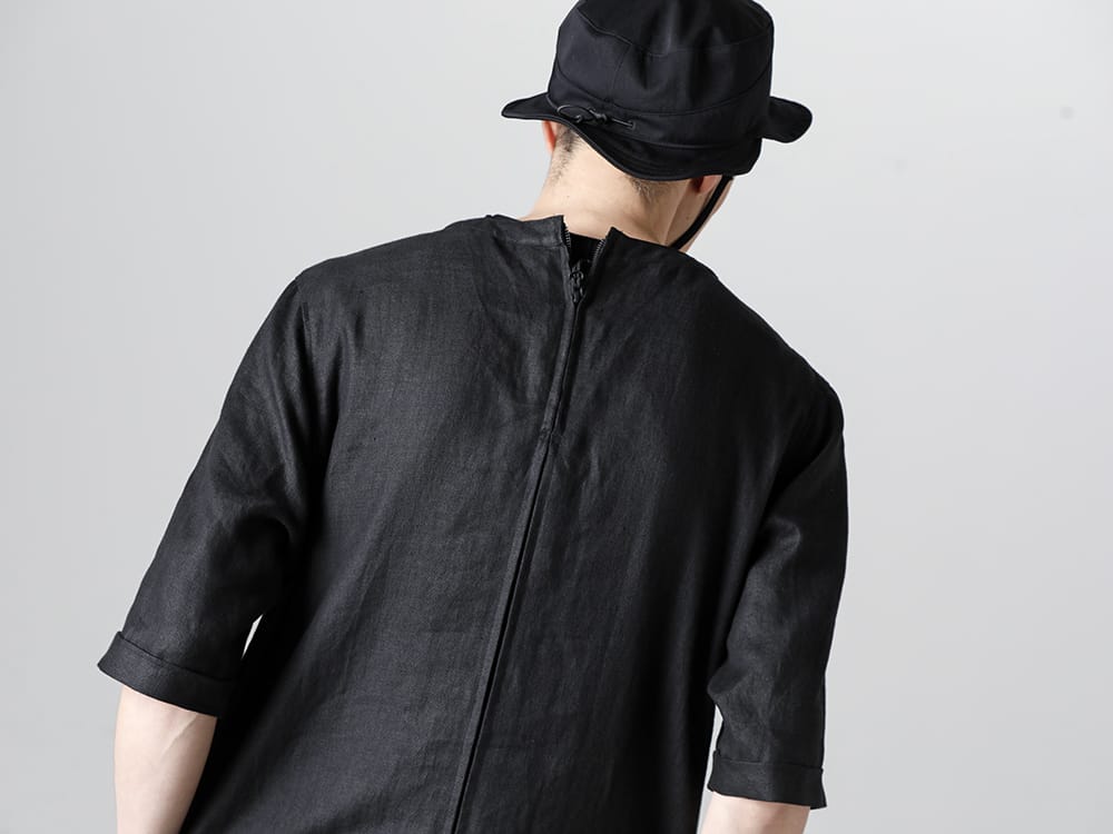 RIPVANWINKLE 2023SS A linen solid shirt T from Japan linen twill that is sure to come in handy this summer  - RW-529 - Solid Shirts T 2-006
