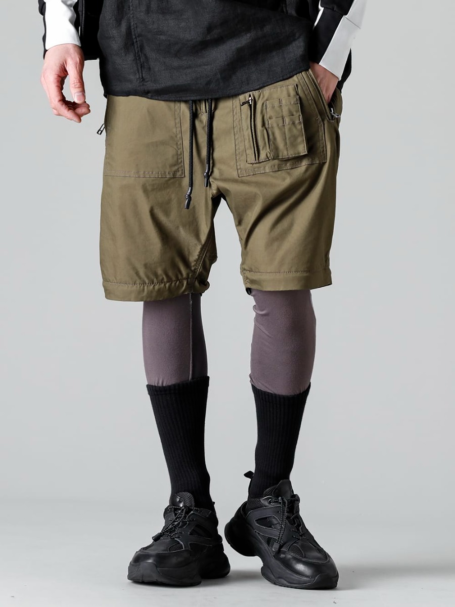 RIPVANWINKLE 2023SS This season's parachute pants come in two different shapes  RW-509-Khaki - Parachute Pants Khaki - RW-518-M.Gray × G.Gray - Bi-Color Leggins M.Gray × G.Gray - SCV879C001 - Fair Wind light 3-001