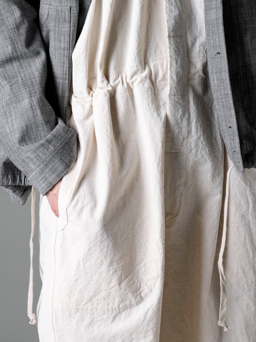 O PROJECT 23SS 見出し3 -  O15JS1-KINARI jumpsuit Kinari Fine Canvas  S57WS0465 feather Light  3-002