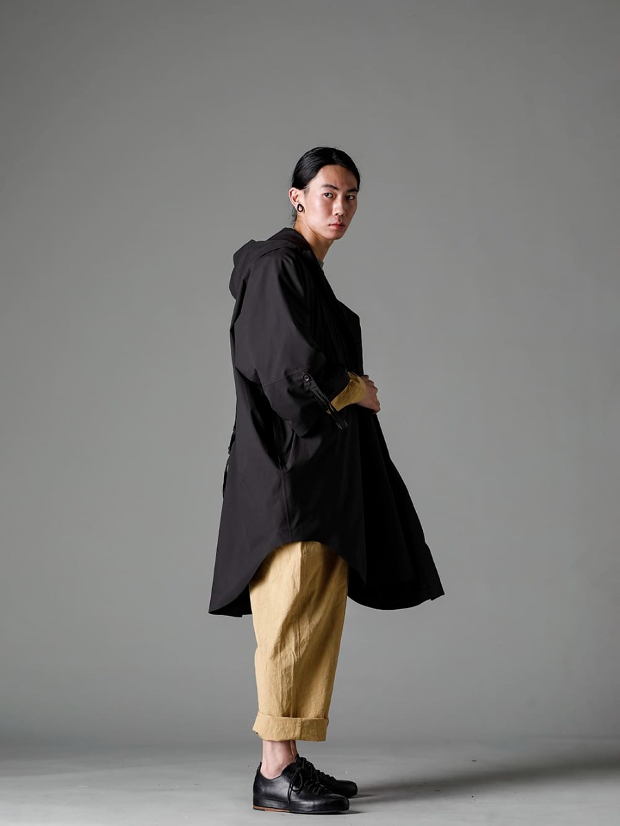 norwegian Rain O PROJECT FEIT 23SS styling Spring coat style with a jumpsuit - raincho-Unisex-SuperLightweight-Black raincho Unisex Super Lightweight Black O15JS1-MUSTARD jumpsuit Mustard Fine Canvas Handsewn-Classic-Lo hand Sawn Classic Low 1-002