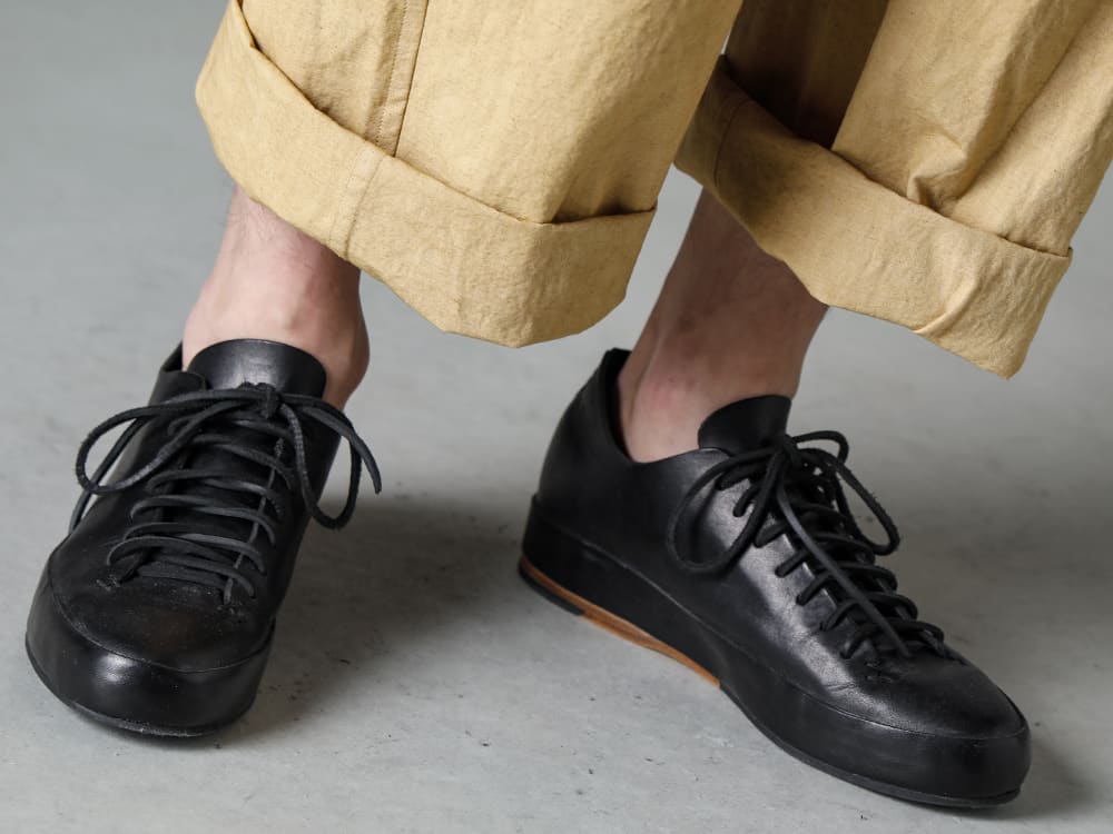 norwegian Rain O PROJECT FEIT 23SS A jumpsuit that is actually highly flexible in terms of dressing - o15JS1-MUSTARD jumpsuit Mustard Fine Canvas  Handsewn-Classic-Lo hand Sawn Classic Low 3-006