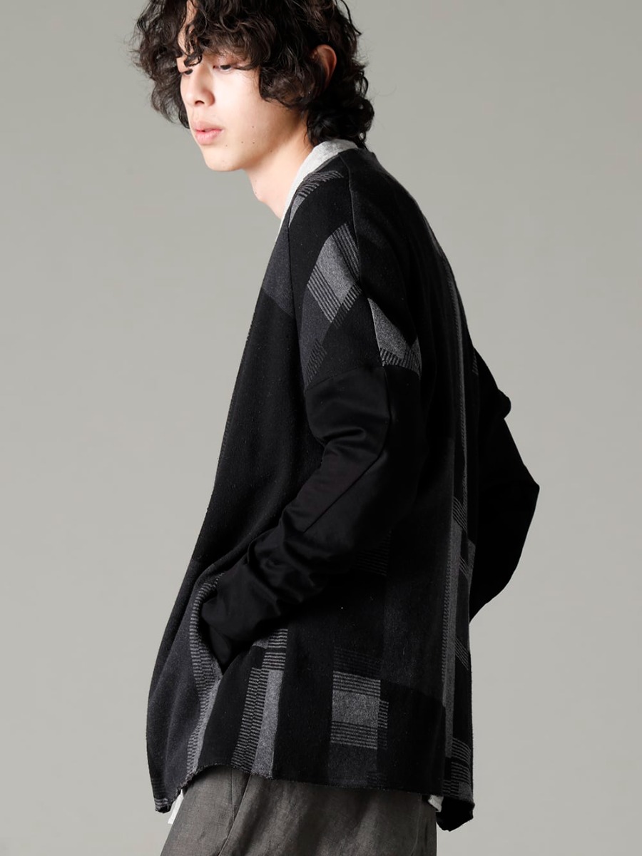 DEVOA 23SS From the fabric to the details, every detail has been carefully considered in the composition  - JKN-JQSC Jacket silk / cotton jacquard - center seam shirt center seam shirt 2-004