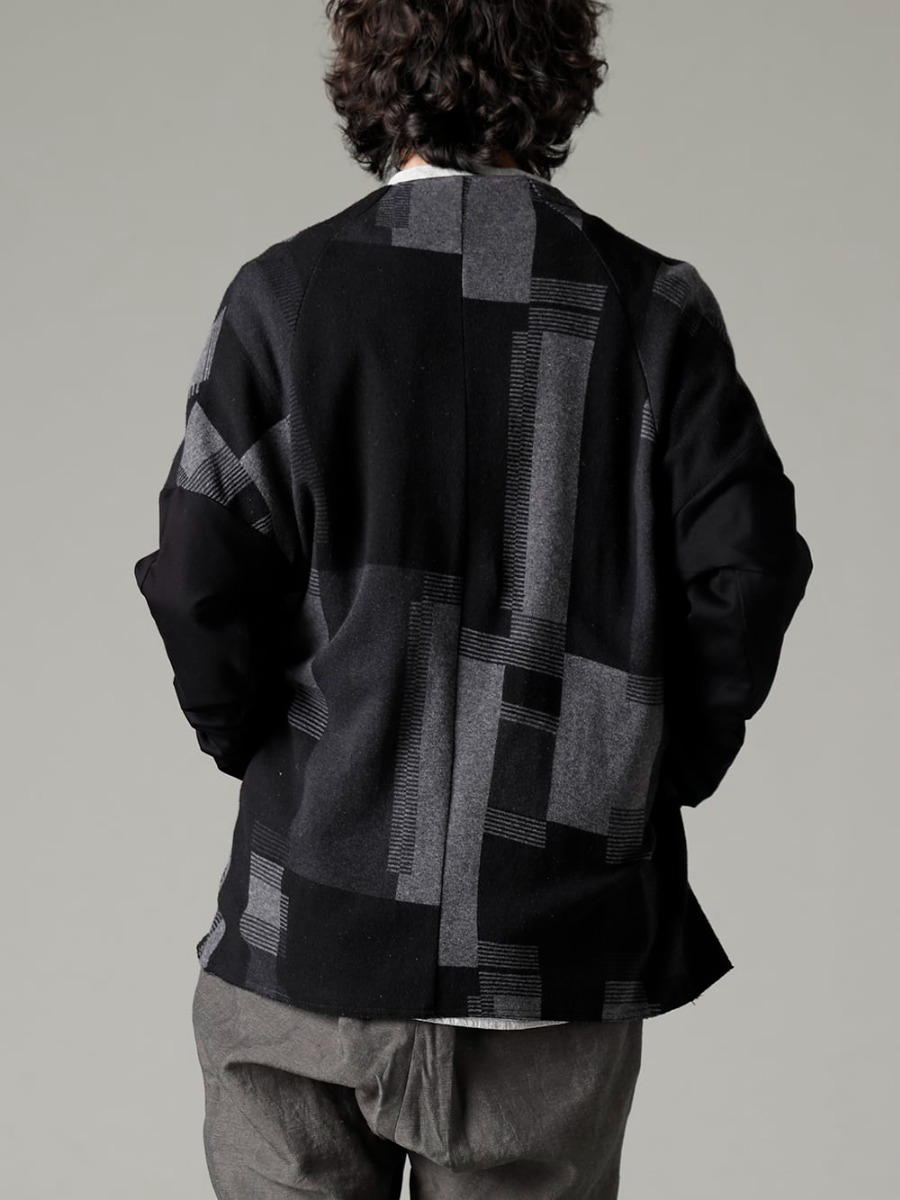 DEVOA 23SS From the fabric to the details, every detail has been carefully considered in the composition  - JKN-JQSC Jacket silk / cotton jacquard - center seam shirt center seam shirt 2-005