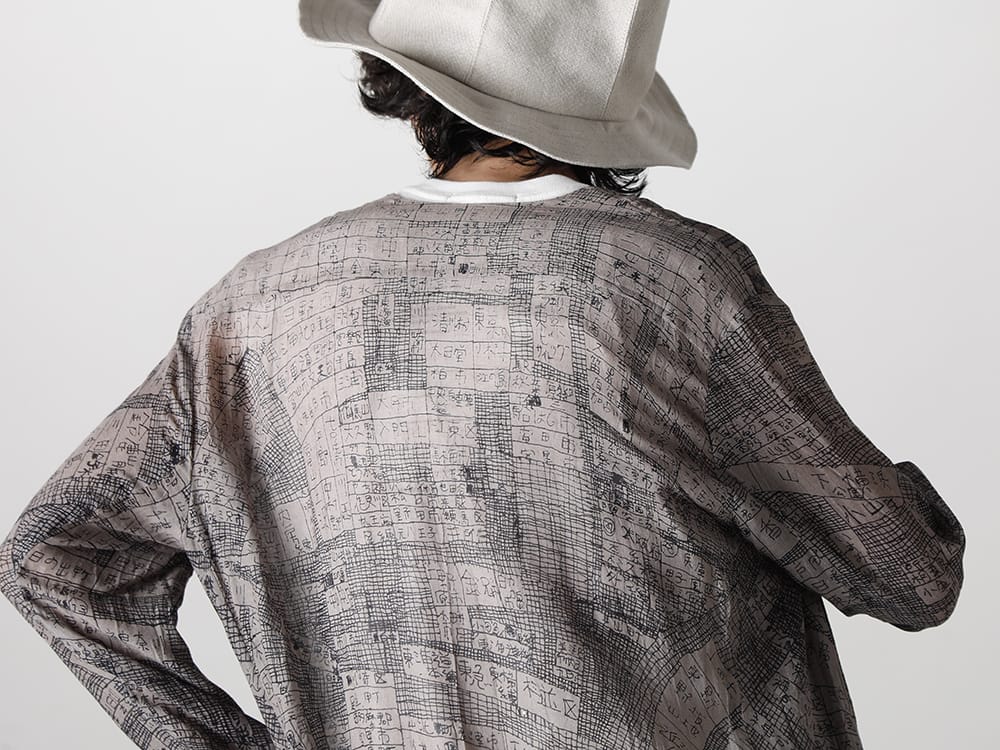 ヌード マサヒコマルヤマ 2023SS - nude:masahiko maruyama (ヌード マサヒコマルヤマ) 2023SSコレクションが入荷！只今より店頭・通販共に販売開始！ - DS-224(ジャパニーズマップ インクジェットプリント シャツコート) - 1-001