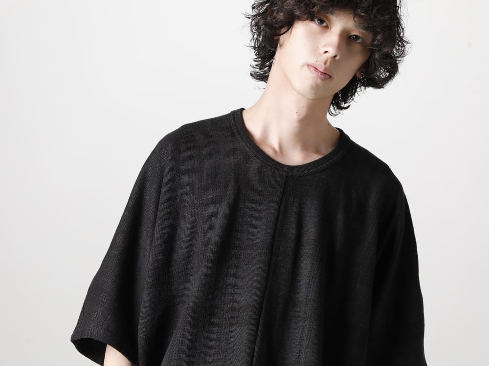 ヌード マサヒコマルヤマ 2023SS - nude:masahiko maruyama (ヌード マサヒコマルヤマ) 2023SSコレクションが入荷！只今より店頭・通販共に販売開始！ - NU-1687(オーバーサイズ ショートスリーブTシャツ) - 1-001
