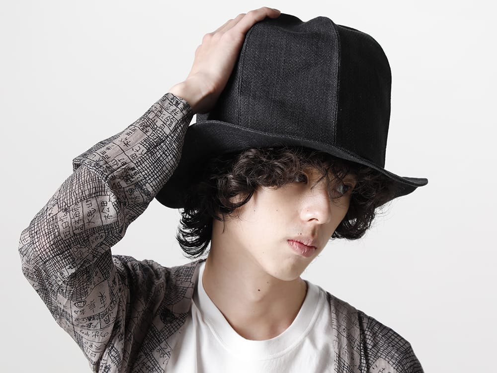 ヌード マサヒコマルヤマ 2023SS - nude:masahiko maruyama (ヌード マサヒコマルヤマ) 2023SSコレクションが入荷！只今より店頭・通販共に販売開始！ - NU-1675-Black(オーバーサイズ ハット ブラック) - 1-001