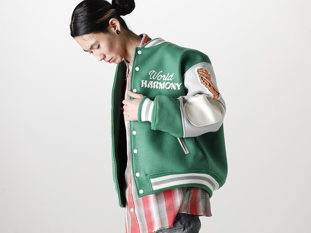 SAINT MICHAEL 2023SS - ©️SAINT M×××××× has released its fourth item drop from the 2023SS collection! Now available in stores and online at the same time! - SM-S23-0000-090(SHERMER ACADEMY × ©SAINT M×××××× Varsity Jacket) - 1-001