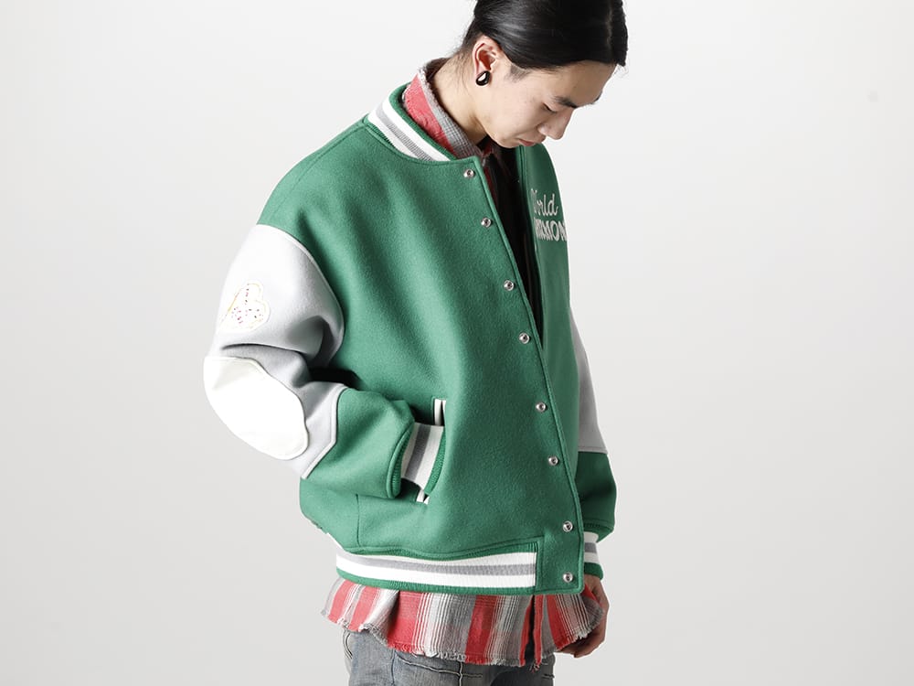 SAINT MICHAEL 2023SS - ©️SAINT M×××××× has released its fourth item drop from the 2023SS collection! Now available in stores and online at the same time! - SM-S23-0000-090(SHERMER ACADEMY × ©SAINT M×××××× Varsity Jacket) - 1-002