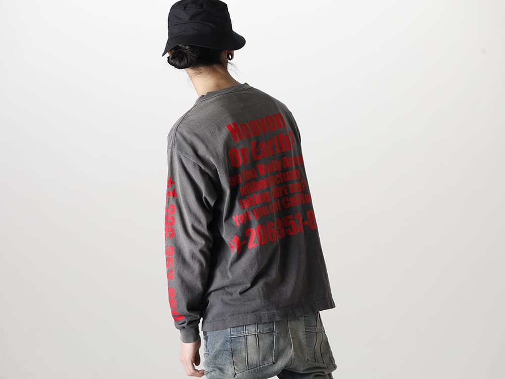 SAINT MICHAEL 2023SS - ©️SAINT M×××××× has released its fourth item drop from the 2023SS collection! Now available in stores and online at the same time! - SM-S23-0000-028(HOLLYHOOD Long sleeve T-shirt) - 1-015