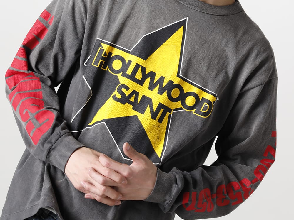 SAINT MICHAEL 2023SS - ©️SAINT M×××××× has released its fourth item drop from the 2023SS collection! Now available in stores and online at the same time! - SM-S23-0000-028(HOLLYHOOD Long sleeve T-shirt) - 1-016