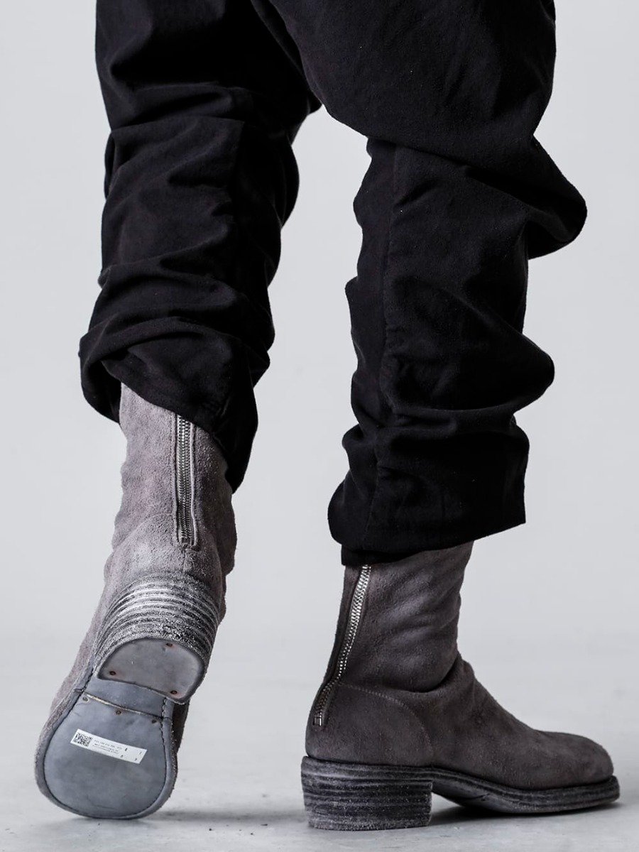 GUIDI 23SS Back zip boot double sole - Horse full grain leather - 788Z 4-004