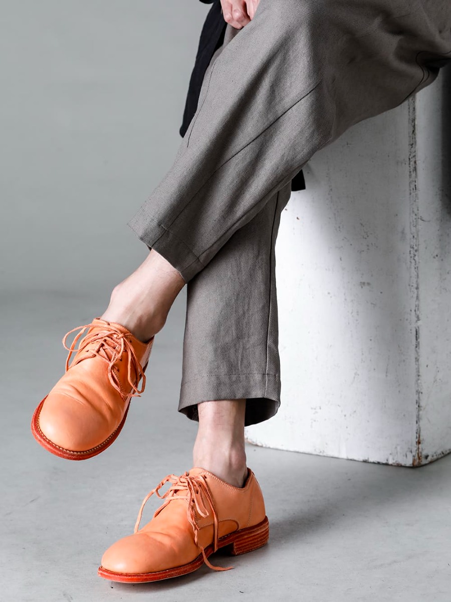 GUIDI 23SS Classic Derby Shoes Lace-up Single Sole - Horse Full Grain - 992X 5-001