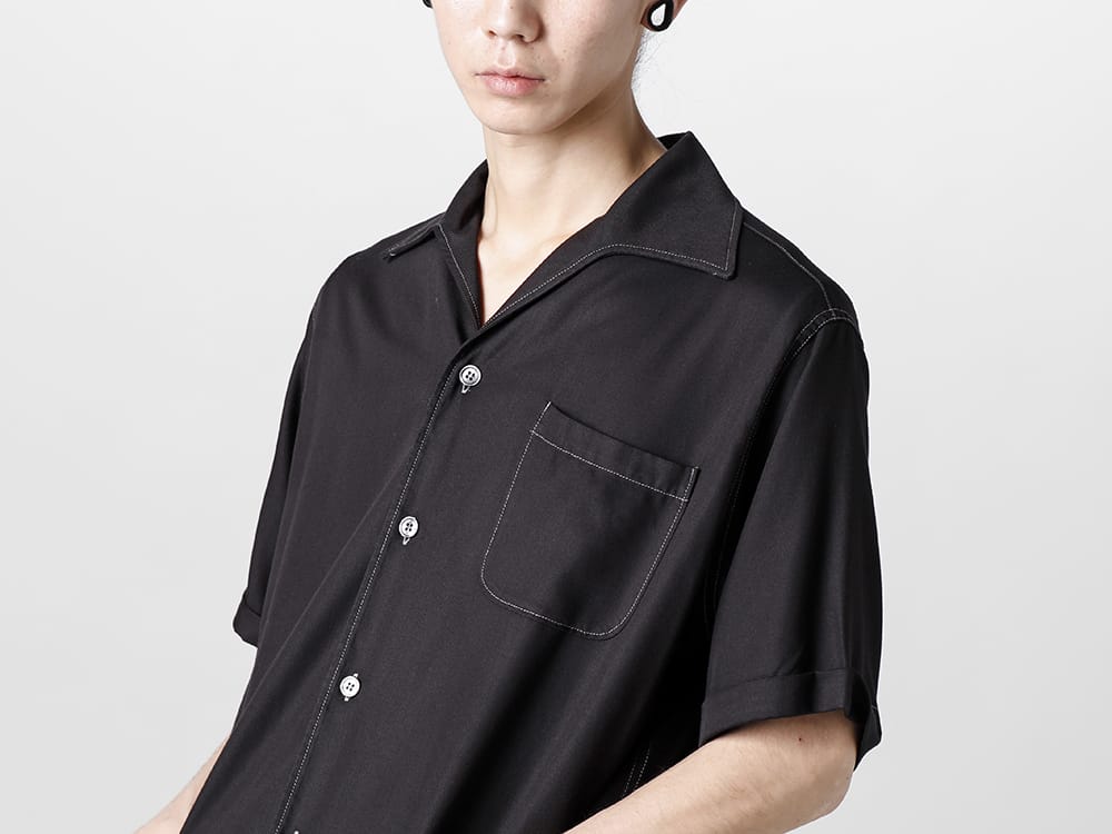 Maison Margiela - メゾン マルジェラ 2023SS 見出し4 - S50DR0003-Black - ショートスリーブ シャツ ブラック  4-003