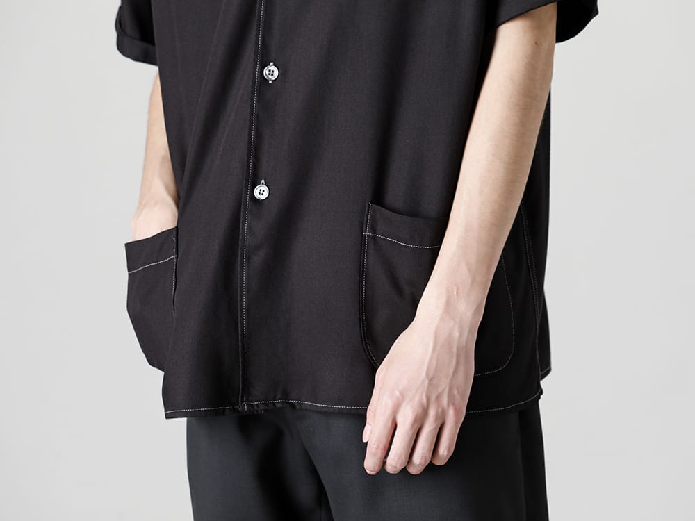 Maison Margiela - メゾン マルジェラ 2023SS 見出し4 - S50DR0003-Black - ショートスリーブ シャツ ブラック  4-005