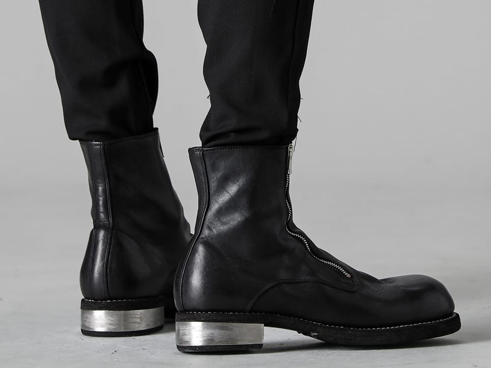 Guidi - グイディ 23SS 見出し2  - K10-Side Stripe Pants LOGY LIMTED - GR07FZI-Double Front Zip Daddy Ankle Boots Horse Full Grain Leather GR07FZI 2-006