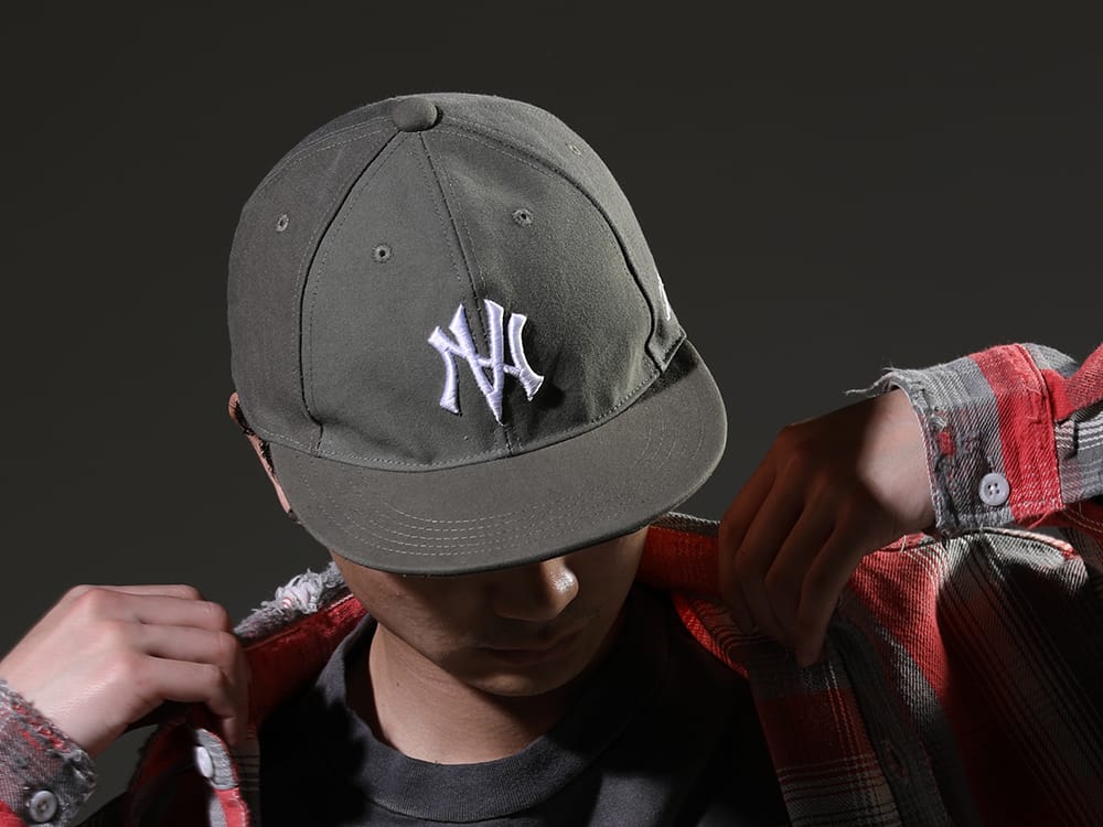 ニュークリア 2023SS - Rough style with vintage shirt. - NV_002-Vintage-Green(NV LOGO FR ARMY COTTON CAP VINTAGE GREEN) - 2-007