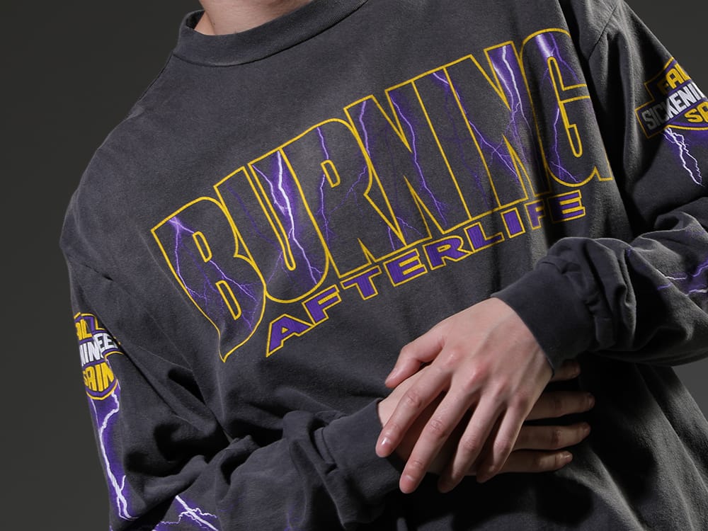 SAINT MICHAEL 2023SS - The second collaboration shirt of SHERMER ACADEMY and SAINT M××××××. - SM-S23-0000-029(EVIL SPILIT Long sleeve T-shirt) - 2-010