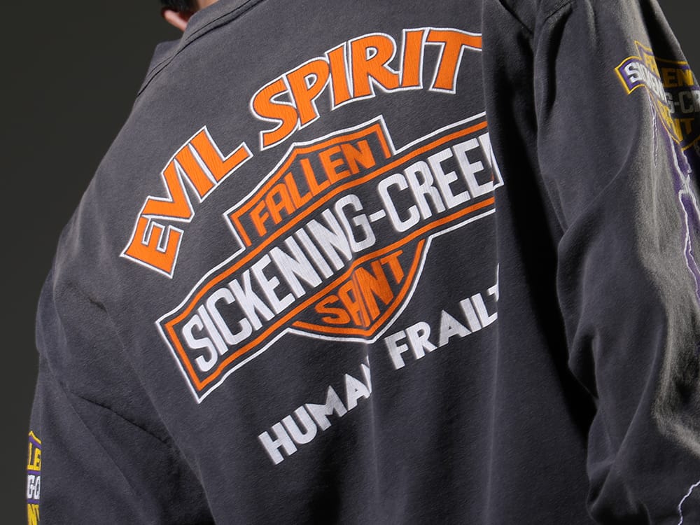 SAINT MICHAEL 2023SS - The second collaboration shirt of SHERMER ACADEMY and SAINT M××××××. - SM-S23-0000-029(EVIL SPILIT Long sleeve T-shirt) - 2-012