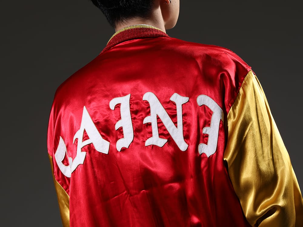 SAINT MICHAEL 2023SS - Varsity jacket using the fabric of spring and summer specification with luster - SM-S23-0000-068(SAINT Varsity Jacket) - 2-008