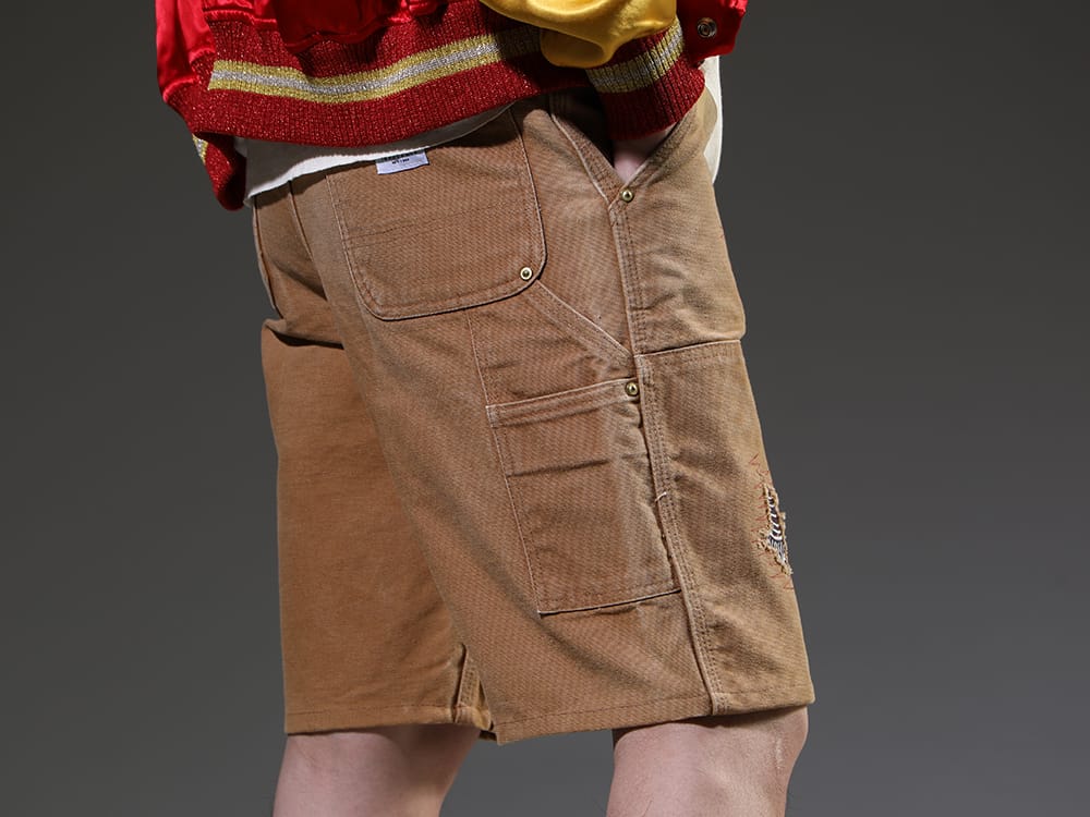 INNOCENCE NY 2023SS Custom denim mixing Japanese and Western elements - innocence-ny-2nd-1-7(REWORKED PAINTER SHORTS) - 3-005