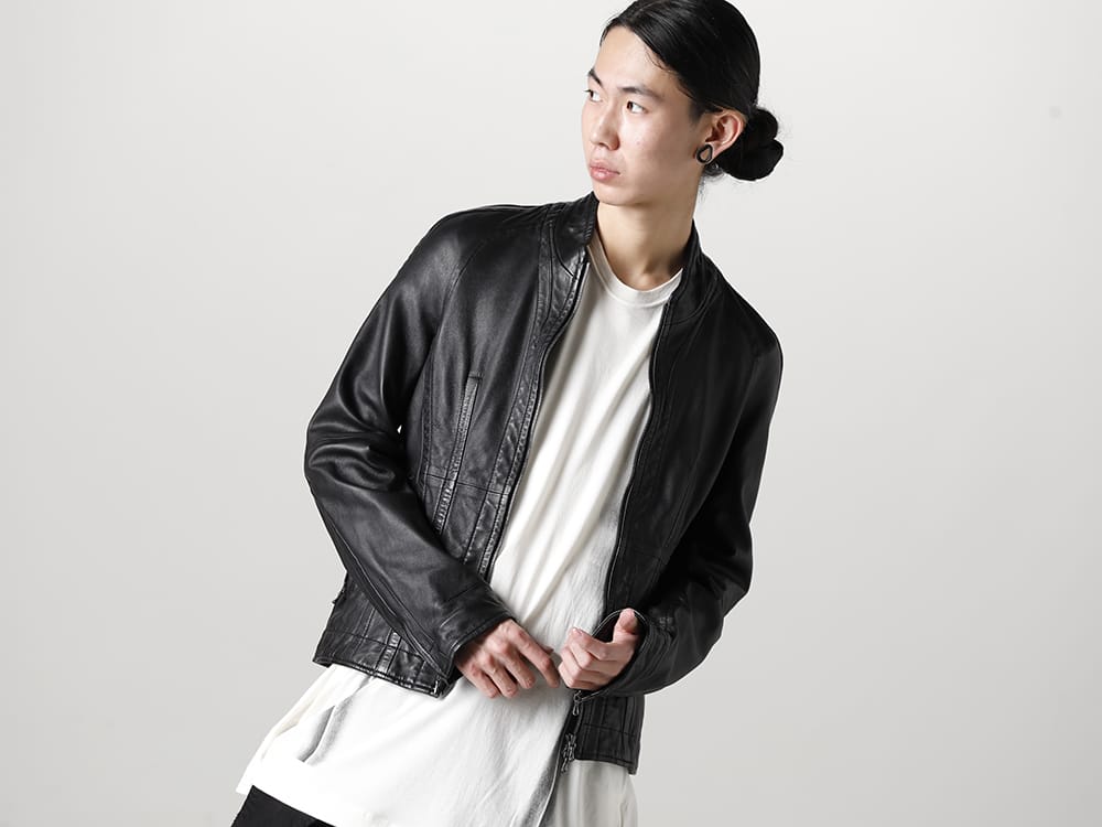 ユリウス 2023SS - JULIUS(ユリウス) 2023SSコレクションより第5弾目のアイテムがデリバリー！只今より店頭・通販共に販売スタート！ - 819BLM1(ラムレザー シームドジャケット) - 1-002