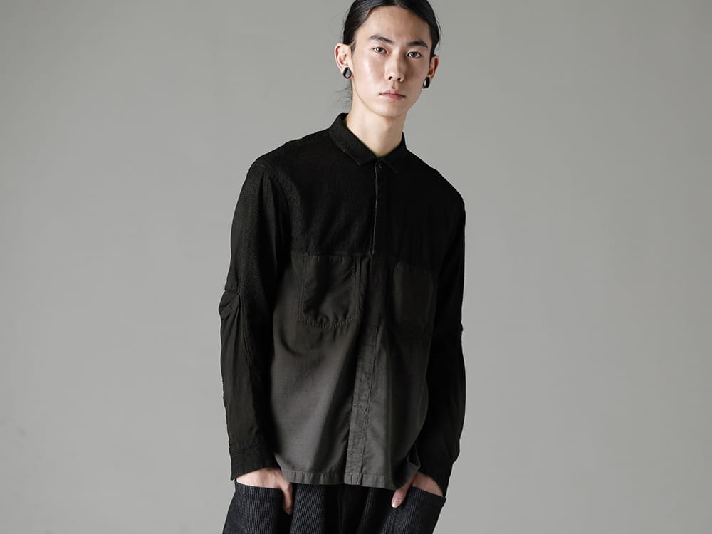 ザ ヴィリジアン 2023SS - 絶妙なグラデーションカラーを取り入れたシャツ - VI-3579-02(刺繍入り クロース グラデーション 染め シャツ) - 2-001