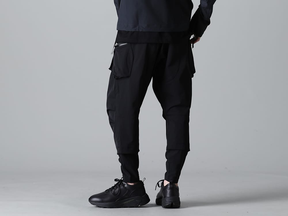 ACRONYM / SUNCORE 2023SS Bottoms with plenty of the brand's character - P23Q-DS(Wide Drawcord Trousers) SCV186C016 Black(Night Run light Black) - 3-003