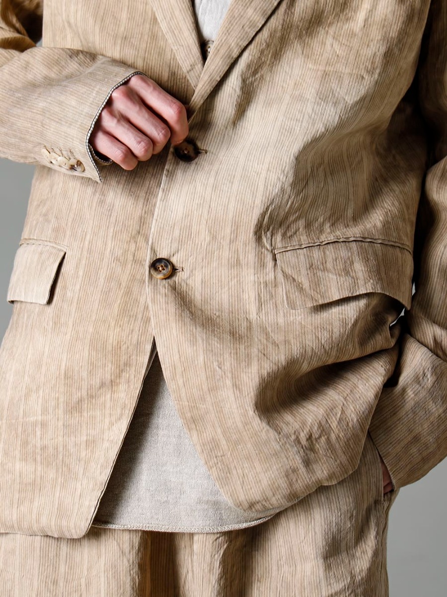 forme d'expression 23SS HG004-TRTL 2B Lounge Jacket 1-003