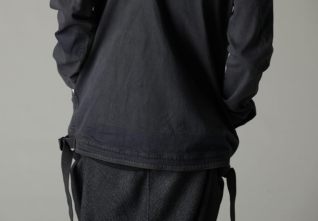 D.HYGEN 2023SS - These items express exquisite shades with pigment processing. - ST104-0523S-Mud-Indigo-Brown(Mud-Finished 8Oz Light Stretch Denim Hooded Jacket Mud Indigo Brown) - 2-010