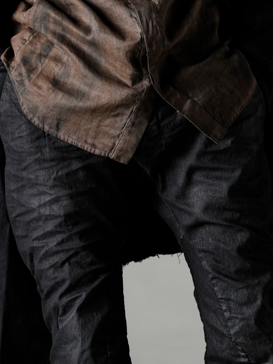 masnada(マスナダ) 23SS(春夏) 名作の3Dジーンズのアップデートモデル - M3011 カーブスリム6ポケットジーンズ M30S01 サボ 3-003