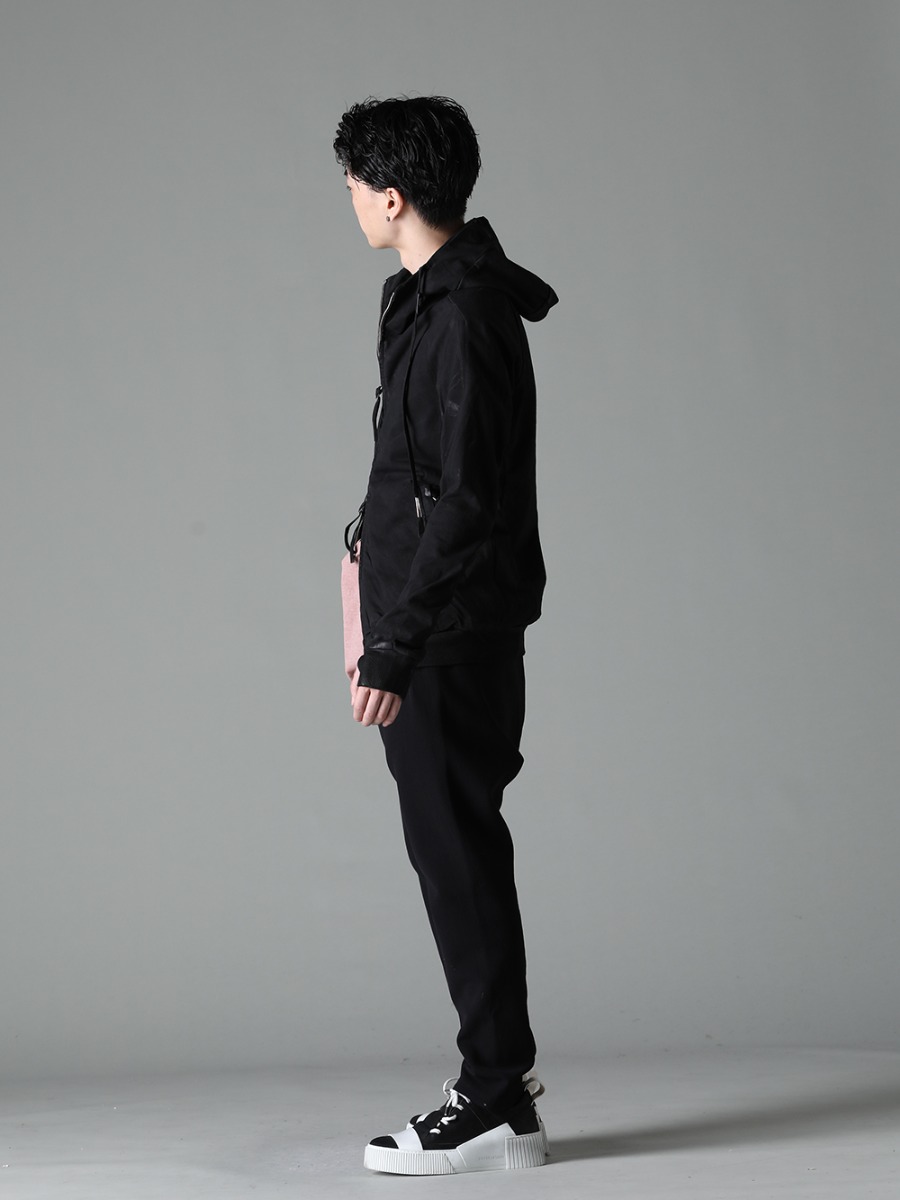 Boris Bidjan Saberi 23SS Unique and technical styling - ZIPPER4.1 - TS-ONE-PIECE.-RF-F035 - P3-F1602B - BAMBA2.1-LEATHER-WHITE-SOLE 1-005