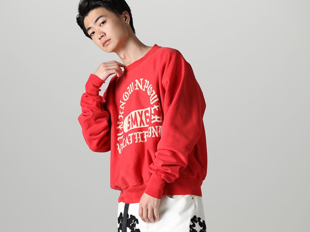 セントマイケル 2023SS - ©️SAINT M××××××(セントマイケル) 2023春夏コレクションより第5弾目のアイテムがリリース！只今より店舗・通販にて同時販売開始！ - SM-S23-0000-044(UNKNOWN PWR スウェットシャツ) - 1-015