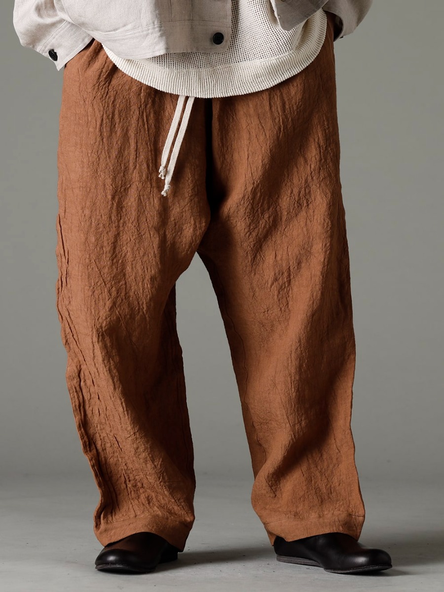 O project(オープロジェクト)  23SS(春夏) リラックスフィットに生まれ変わってリリース - O15TR4-KAKISHIBU ジョギング トラウザー カキシブ ダイ フラックス ローン 81111-5PO04 JAN JAN VAN ESSCHE X PETROSOLAUM バブーシュ 3-001