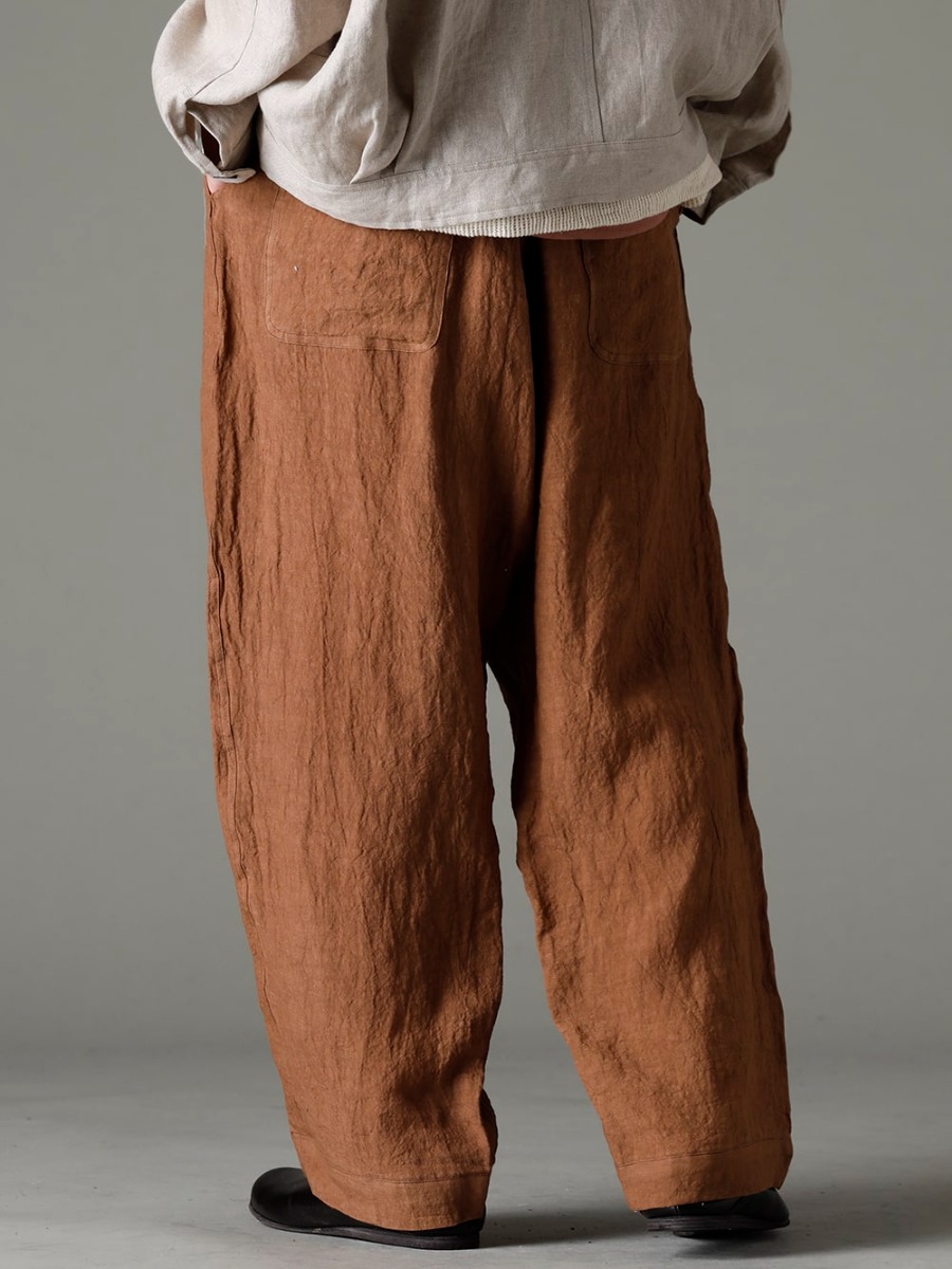 O project(オープロジェクト)  23SS(春夏) リラックスフィットに生まれ変わってリリース - O15TR4-KAKISHIBU ジョギング トラウザー カキシブ ダイ フラックス ローン 81111-5PO04 JAN JAN VAN ESSCHE X PETROSOLAUM バブーシュ 3-003