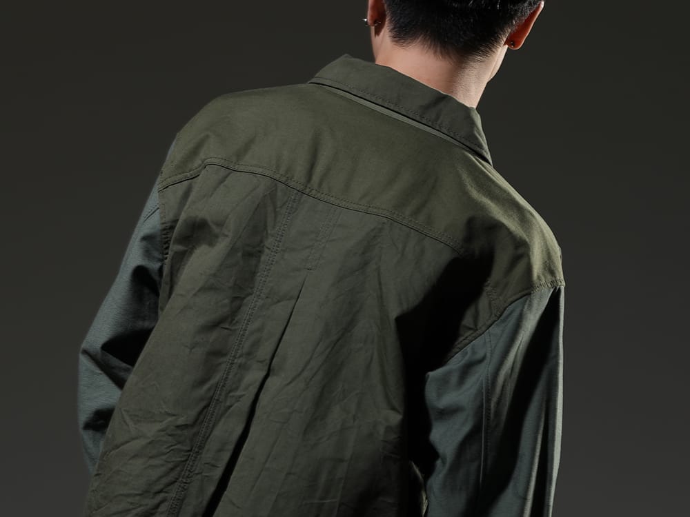 インク 2023SS - 袖口のファイヤーパターンが特徴的なミリタリージャケット - ink23-02-Denim-M-1(ファイアーエンブレムジャケット デニム - M1) - 2-007