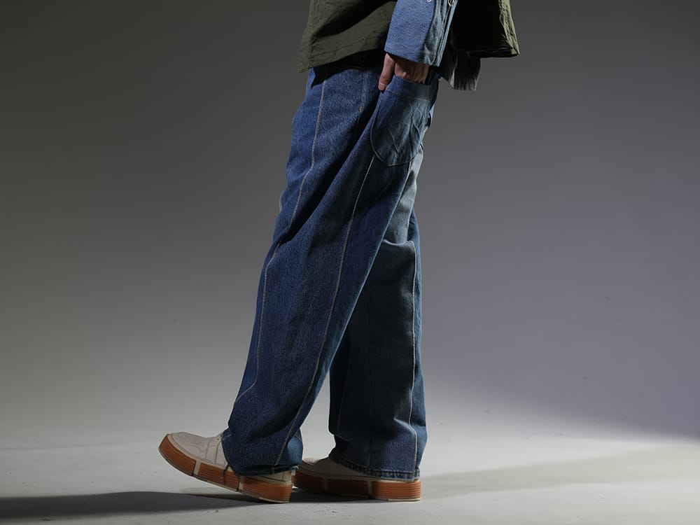 インク / グイディ 2023SS - 袖口のファイヤーパターンが特徴的なミリタリージャケット - ink23-12-M-2(ジャンブルパンツ - M2) GJ02-CO00T(レースアップブーツ - ホースフルグレインレザー - GJ02 CO00T) - 3-002