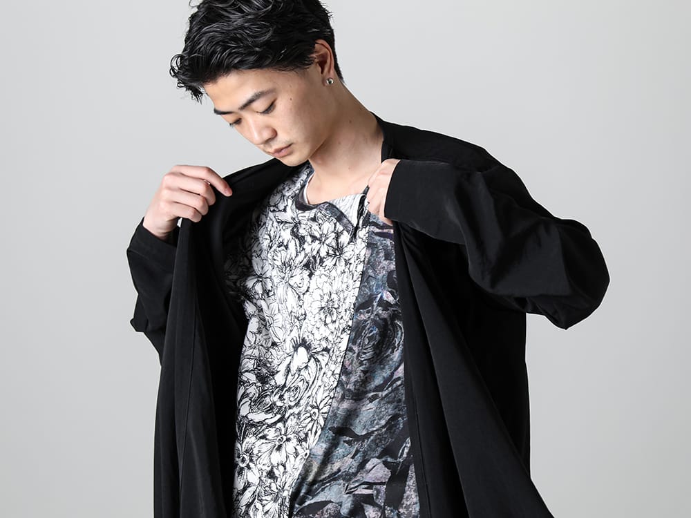 Ground Y 2023SS - GA-T28-803(T/A ヴィンテージデシン コンビネーションレイヤード ドレープカーディガン) -1-006