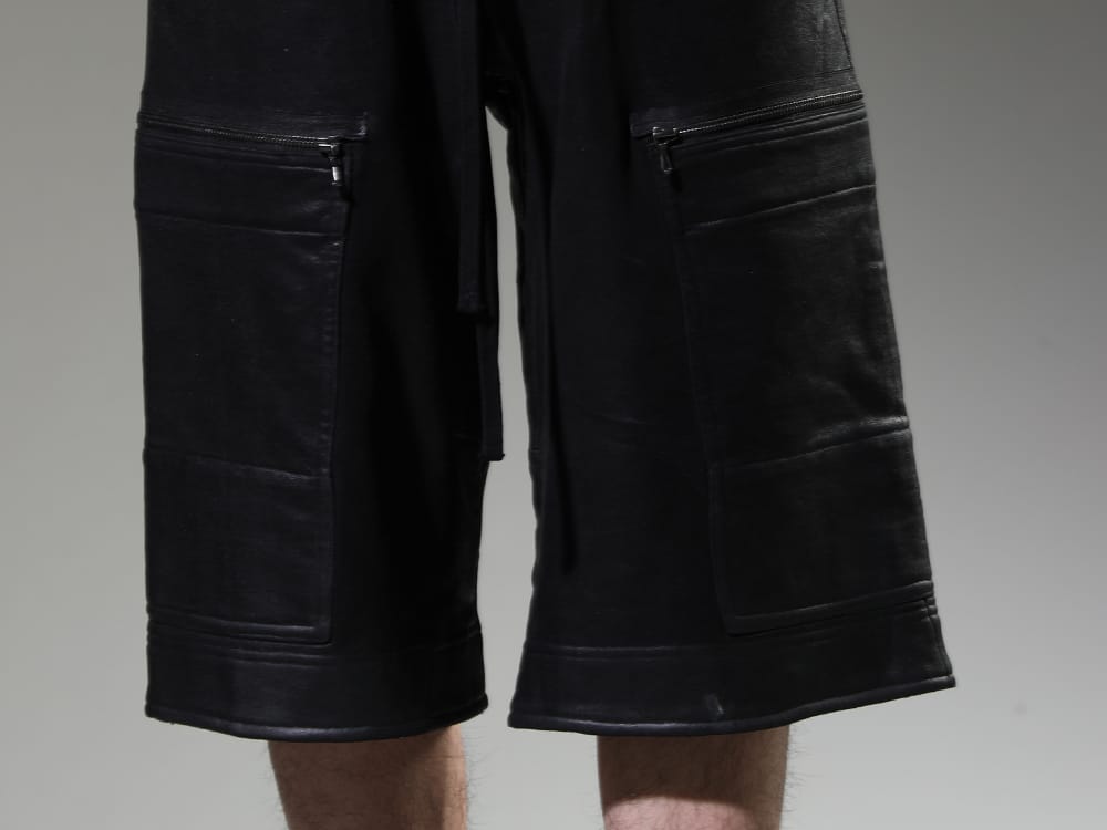 ユリウス 2023SS - 個性豊かなアイテムでユニークなコーディネートに - 819PAM9-C(コットンスウェット コーティング カーゴショーツ) - 3-005