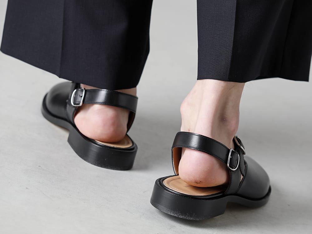 Maison Margiela - メゾン マルジェラ 2023SS フルレングスパンツを合わせることで引き立つタビデザイン - IH-23SS-P018-MT - ツータックワイドパンツ - S57WP0082 - タビ サンダル 3-005