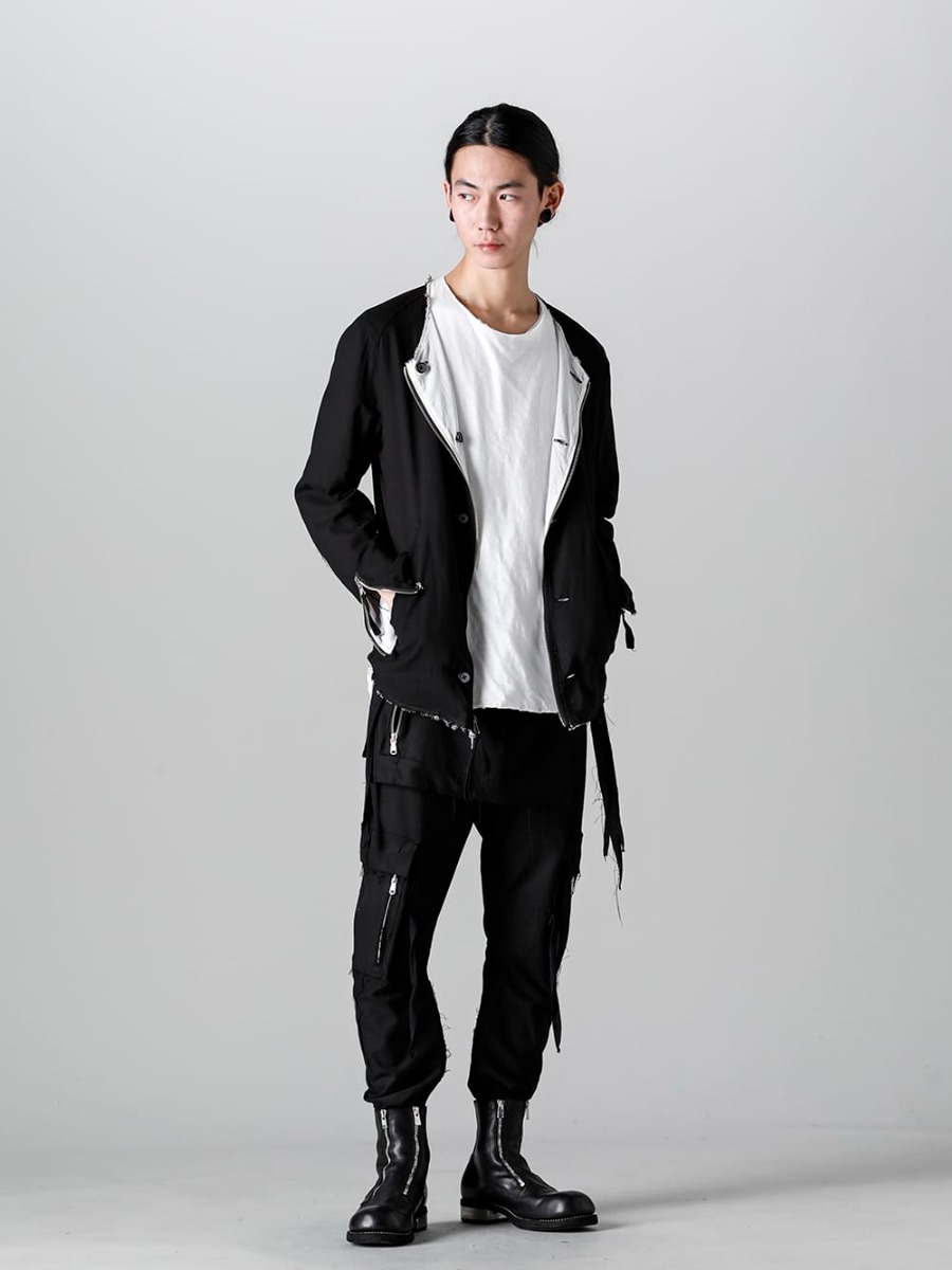 ASKyy - アスキー 2023SS 見出し4 - N5 - コントラストリバーシブル ボンバージャケット -  M10 - アトリエパンツ 3RD -ミリタリー エディション- GR07FZI - ダブルフロントジップダディーアンクルブーツ - ホースフルグレインレザー  4-001