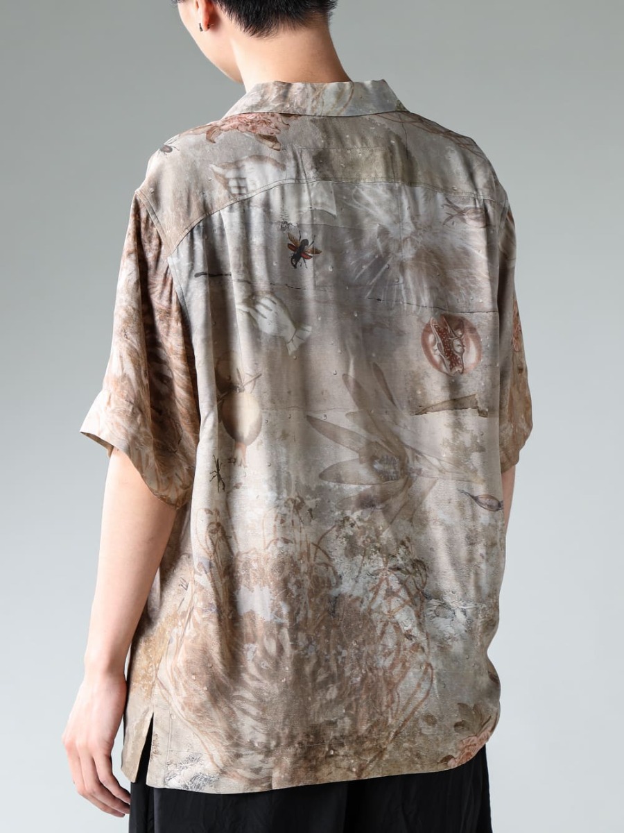 ZIGGY CHEN-ジギーチェン 23SS(春夏) 今期のテーマPOETOURNEYを体現した幻想的なプリントシャツ  - 0M2310704-プリントショートスリーブシャツ 2-004