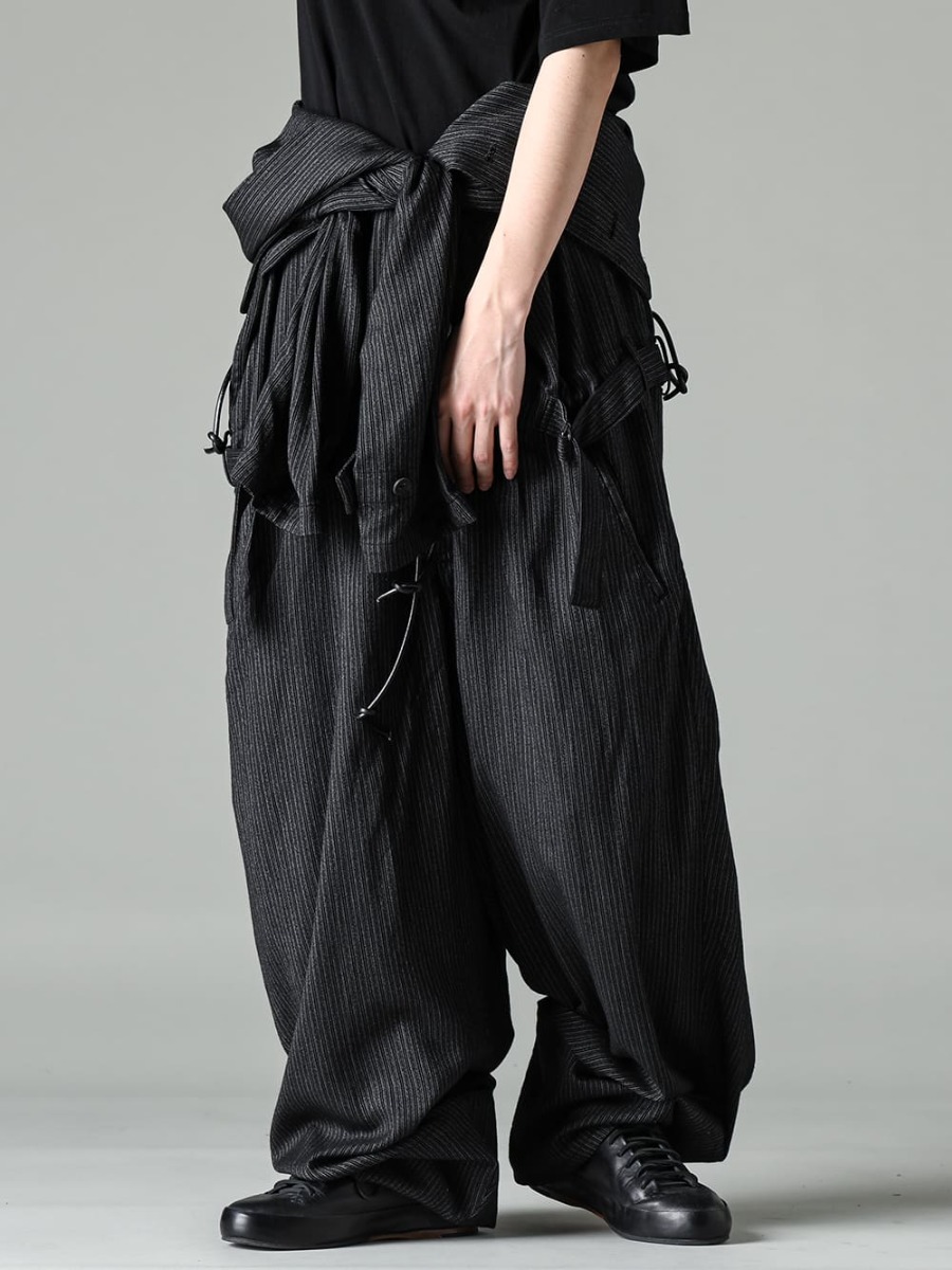 Yohji Yamamoto-ヨウジヤマモト 23SS(春夏) クラシカルさを感じるフード付きのジャンプスーツ - HZ-D01-202-ジャンプスーツ W/ フーディ - Handsewn-Classic-Lo-ハンドソーン クラシック ロー 3-009