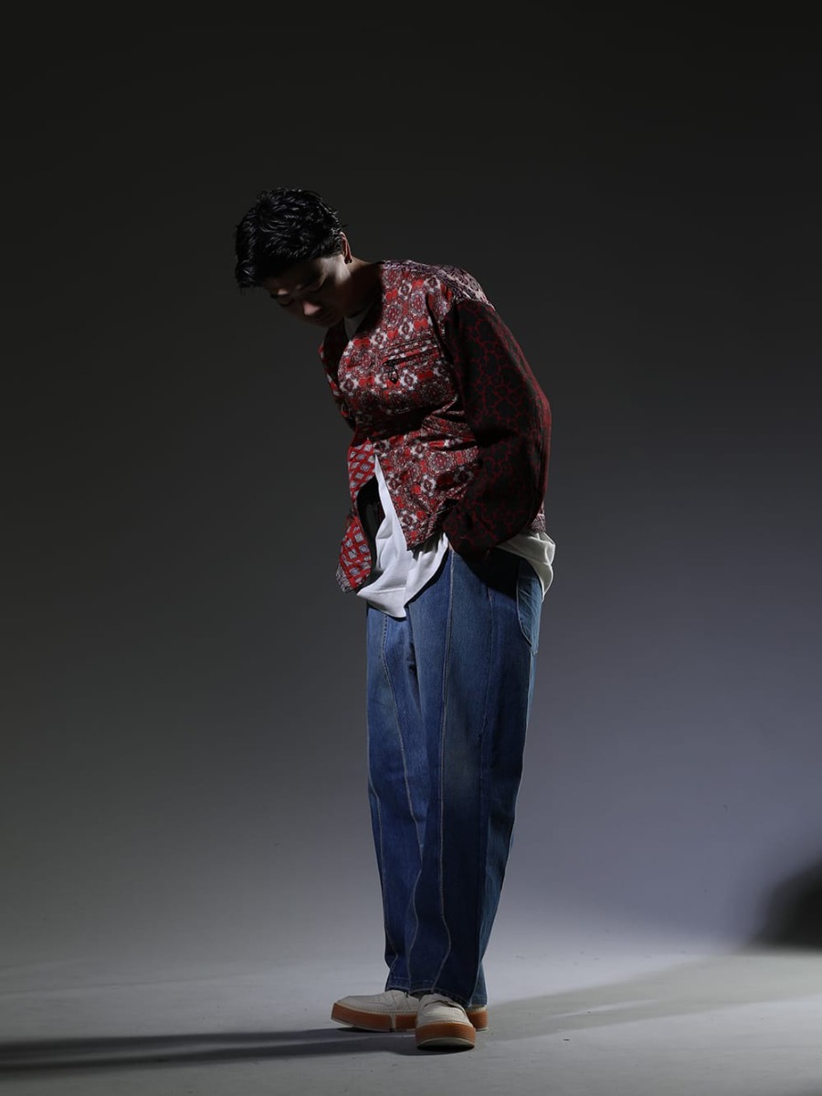 インク / オー プロジェクト / グイディ 2023SS - 見出し1 - ink23-01-Red-M(クラッシーハントジャケット レッド) O15TS1-KINARI(SS TEE コットン ヘンプ ジャージー キナリ) ink23-12-M-1(ジャンブルパンツ - M1) GJ02-CO00T(レースアップブーツ - ホースフルグレインレザー - GJ02 CO00T) - 1-002