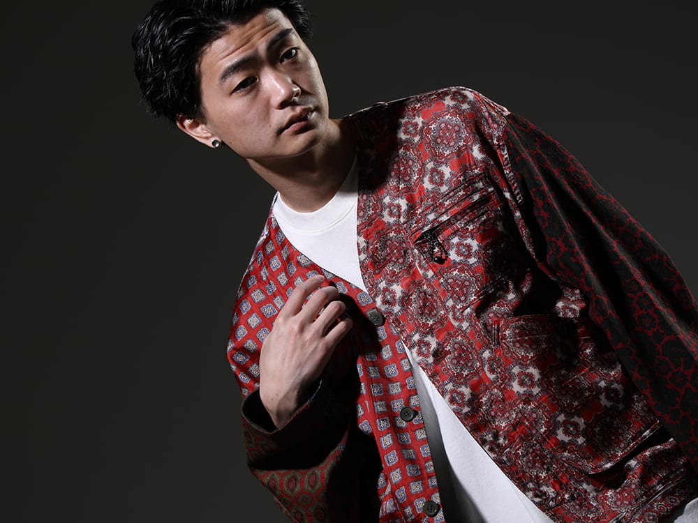 インク / オー プロジェクト 2023SS - 見出し2 - ink23-01-Red-M(クラッシーハントジャケット レッド) O15TS1-KINARI(SS TEE コットン ヘンプ ジャージー キナリ) - 2-005