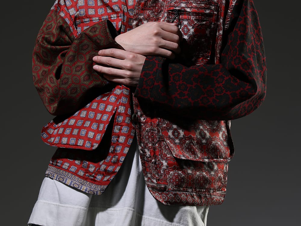 インク / オー プロジェクト 2023SS - 見出し2 - ink23-01-Red-M(クラッシーハントジャケット レッド) O15TS1-KINARI(SS TEE コットン ヘンプ ジャージー キナリ) - 2-006