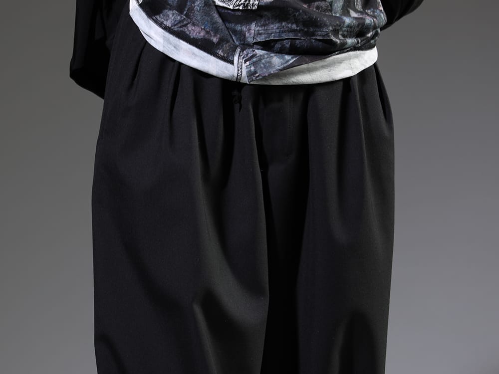 Ground Y 2023SS Yohji Yamamoto's famous crow pants - GA-P29-100(Crow Pants) - 3-005