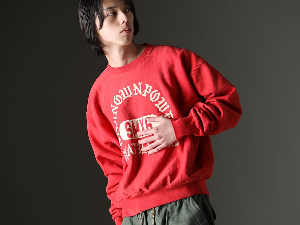 セントマイケル 2023SS - ©SAINT M×××××× とDr. Wooがコラボレーションを行った最新作のパジャマシャツ - SM-S23-0000-044(UNKNOWN PWR スウェットシャツ)   - 2-007