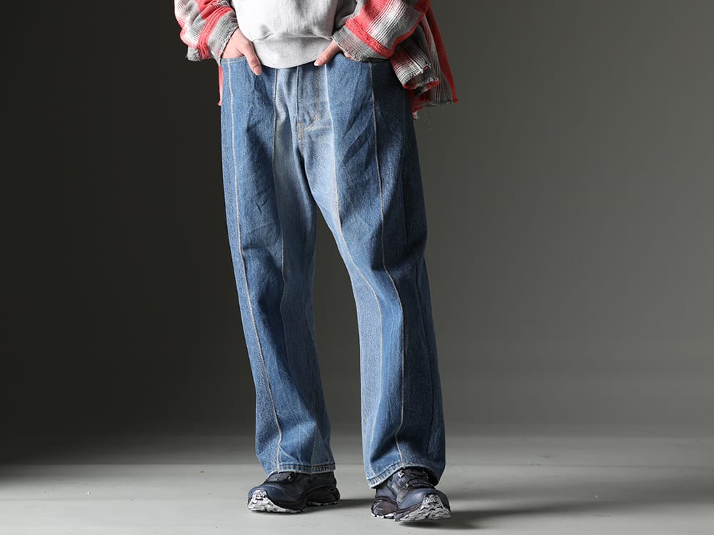 ink / 11 by Boris Bidjan Saberi 2023SS 再構築によって生まれ変わるヴィンテージデニム - ink23-12-M-2(The jumble pants - M2) BAMBA5-11XS-Black-Dye(BAMBA5 11XS - Black Dye) - 3-001