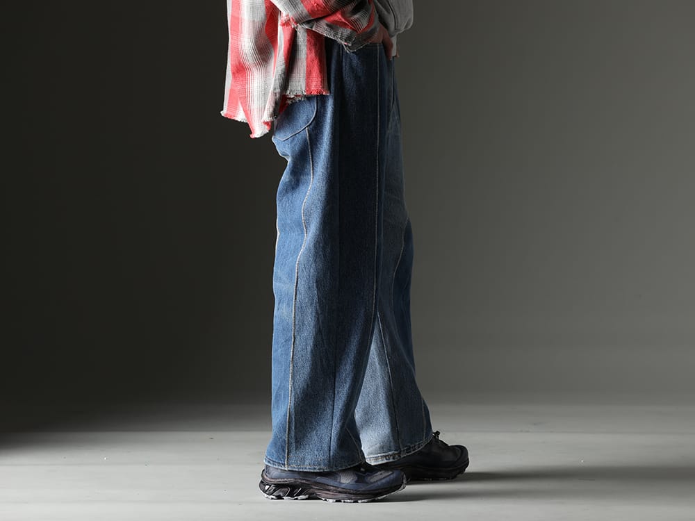 ink / 11 by Boris Bidjan Saberi 2023SS 再構築によって生まれ変わるヴィンテージデニム - ink23-12-M-2(The jumble pants - M2) BAMBA5-11XS-Black-Dye(BAMBA5 11XS - Black Dye) - 3-002