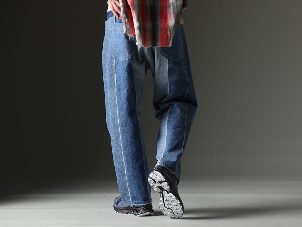 ink / 11 by Boris Bidjan Saberi 2023SS 再構築によって生まれ変わるヴィンテージデニム - ink23-12-M-2(The jumble pants - M2) BAMBA5-11XS-Black-Dye(BAMBA5 11XS - Black Dye) - 3-003